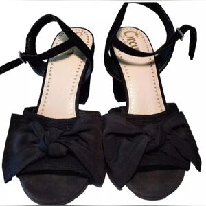 Circus Sam Edelman Platform Peep Toe Big Bow Women's Shoes US10